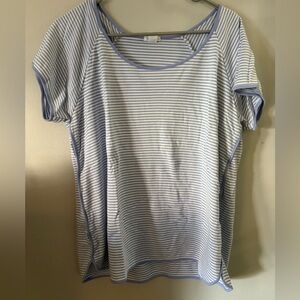 Striped Blue and White Lake pajama Top